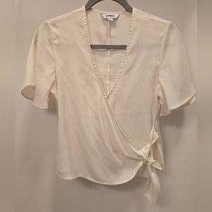 Express White Top w/side Tie